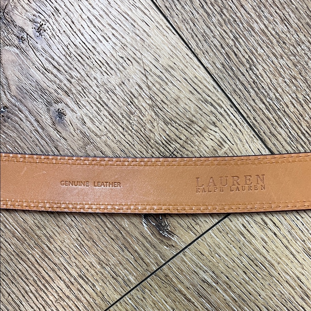 Lauren Ralph Lauren Eggplant Colored Suede Belt w/Brass Buckle Size S - Picture 6 of 10